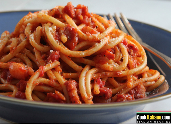 Spaghetti amatriciana