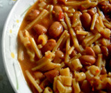 Neapolitan style pasta with beans