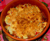 Lucanian style baked potatoes