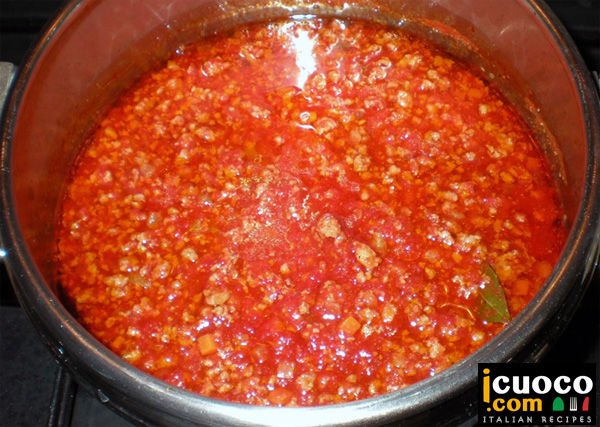 Tuscan tomatoe meat sauce