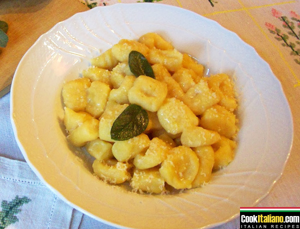 Pumpkin gnocchi