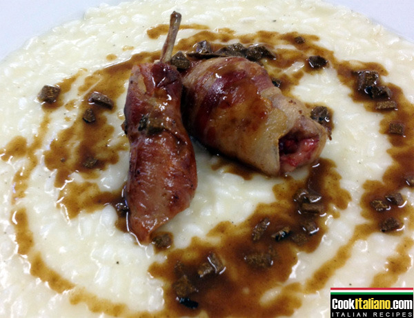 Risotto with quails