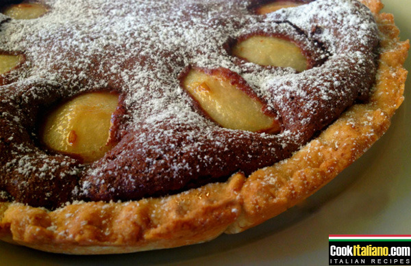 Chocolate and pears cake