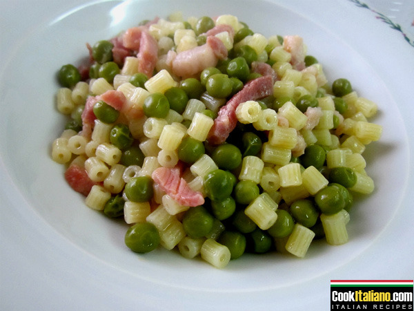 Pasta with green peas - Ricetta