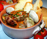 Genuine clams soup