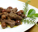 Delicacies with olives