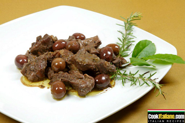 Delicacies with olives