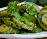 Zucchini with laurel